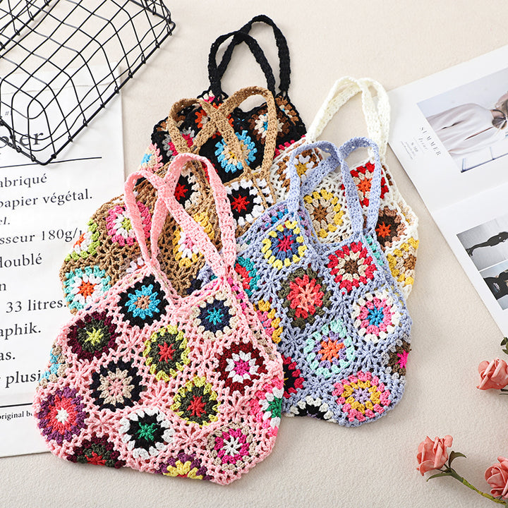 Sac creux vintage en crochet fait main