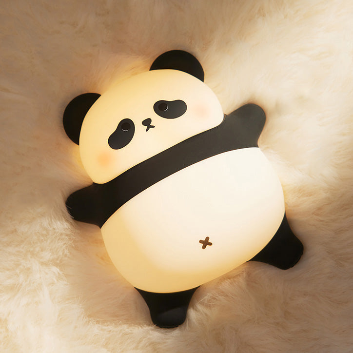 Huggwaii Liggende Luie Panda Nachtlamp LED Tik Lamp Beste Cadeau voor Baby en Meisje