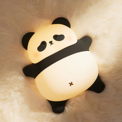Huggwaii Liggende Luie Panda Nachtlamp LED Tik Lamp Beste Cadeau voor Baby en Meisje