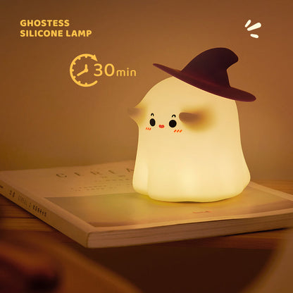 Halloween Geest LED Squishy Tap Tap Nachtlamp