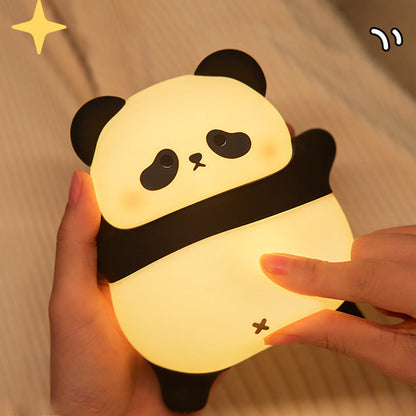 Huggwaii Liggende Luie Panda Nachtlamp LED Tik Lamp Beste Cadeau voor Baby en Meisje