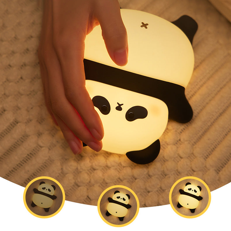 Huggwaii Liggende Luie Panda Nachtlamp LED Tik Lamp Beste Cadeau voor Baby en Meisje