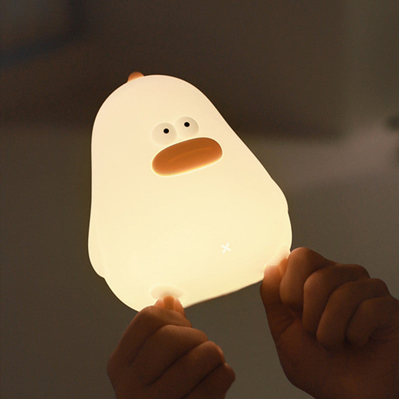 Squishy Silicone Dikke Kriel LED Nachtlamp - Perfect Cadeau voor Kinderen en Meisjes