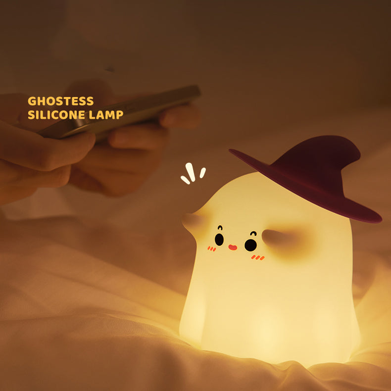 Halloween Geest LED Squishy Tap Tap Nachtlamp