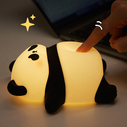 Huggwaii Liggende Luie Panda Nachtlamp LED Tik Lamp Beste Cadeau voor Baby en Meisje