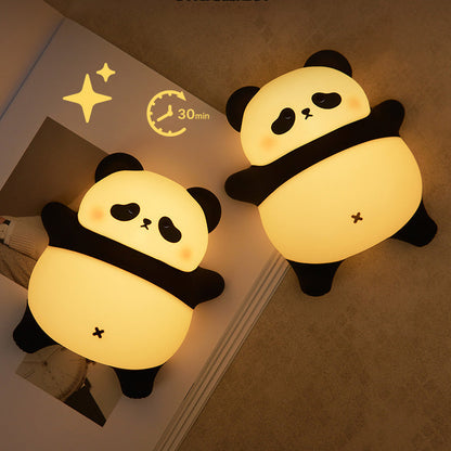 Huggwaii Liggende Luie Panda Nachtlamp LED Tik Lamp Beste Cadeau voor Baby en Meisje