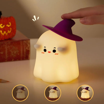 Halloween Geest LED Squishy Tap Tap Nachtlamp