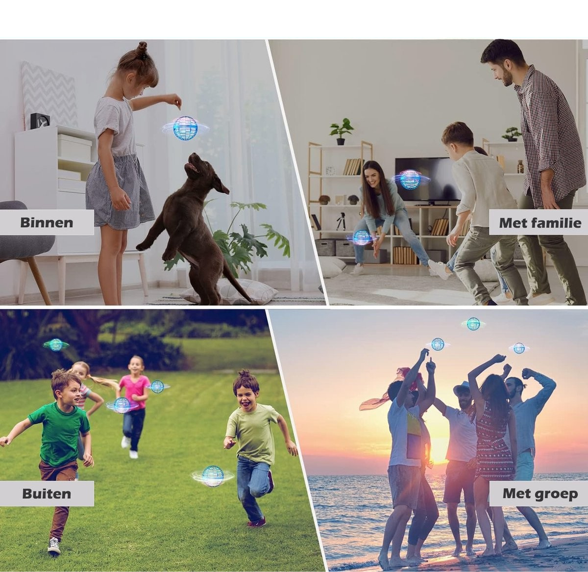 Space ball - Weg van schermen. Actief spelen