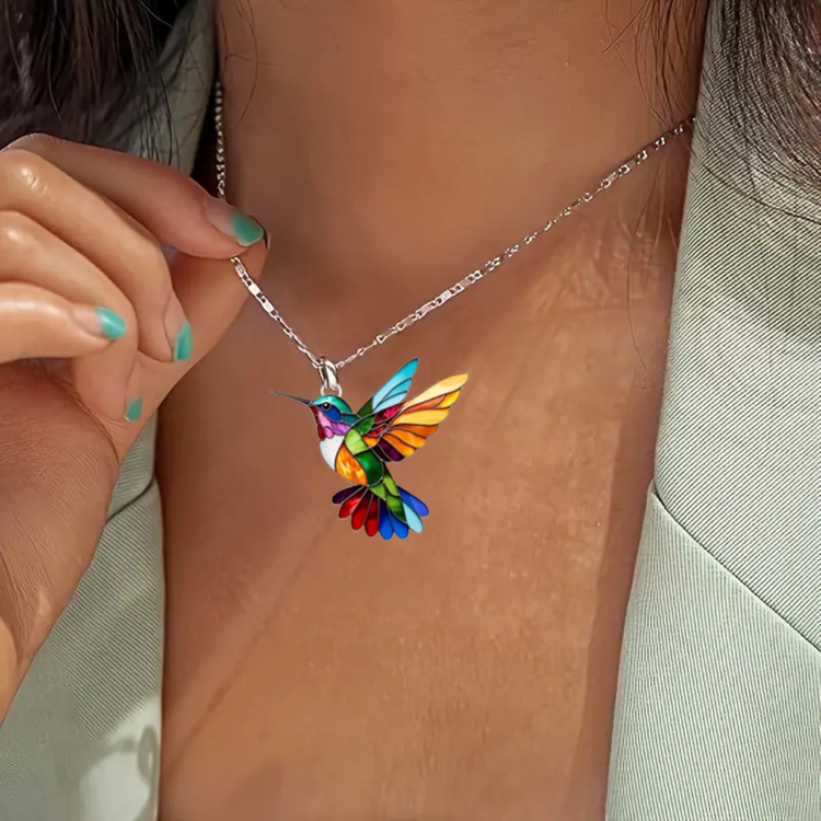 Samantha™ | Élégant Collier Colibri