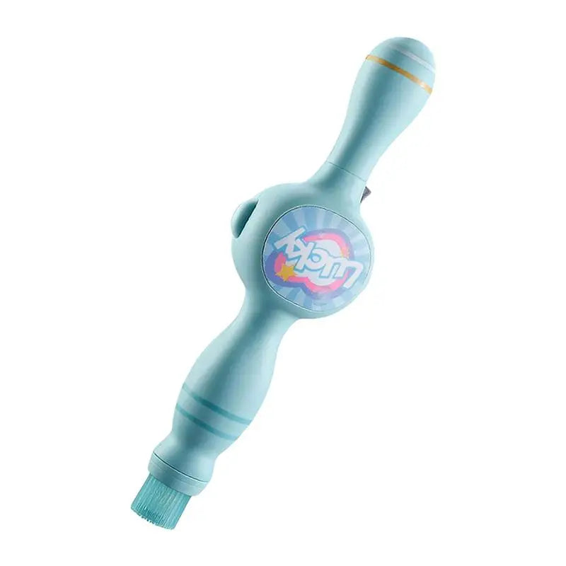 Draagbare Magische Bellenblaas Sproeier Met Kleurrijke Lichtjes Blauw