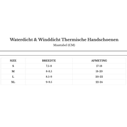 Waterdichte Thermohandschoenen - Dames en Heren