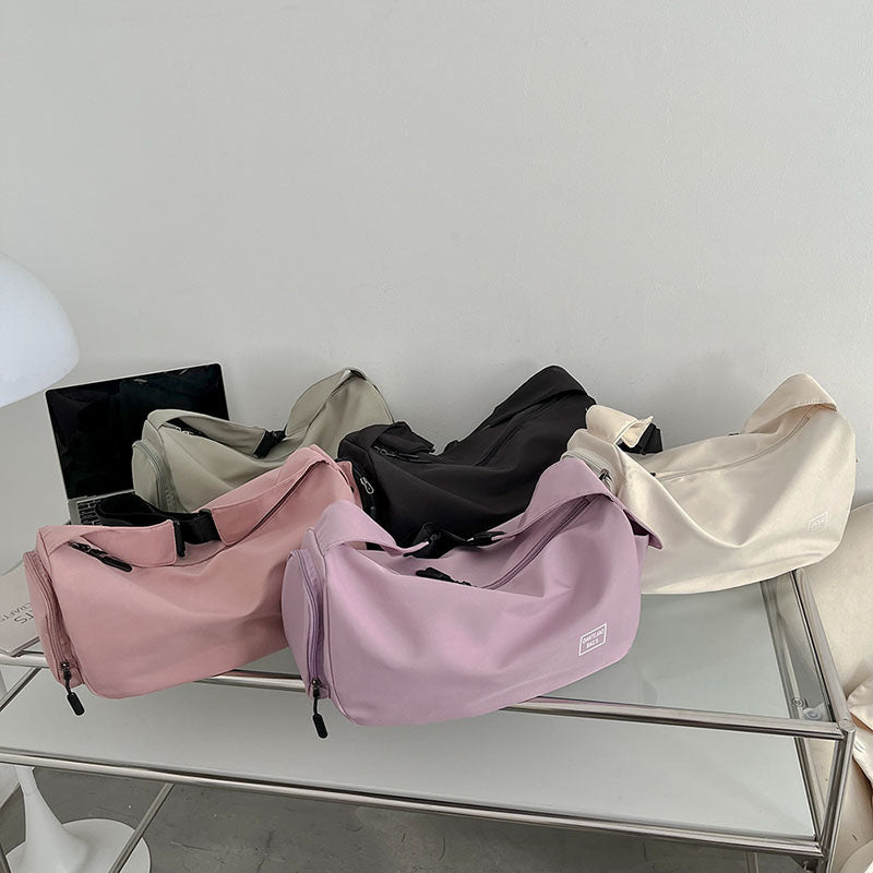 Sac à bandoulière en nylon décontracté et tendance, grande capacité, idéal pour le sport et les voyages