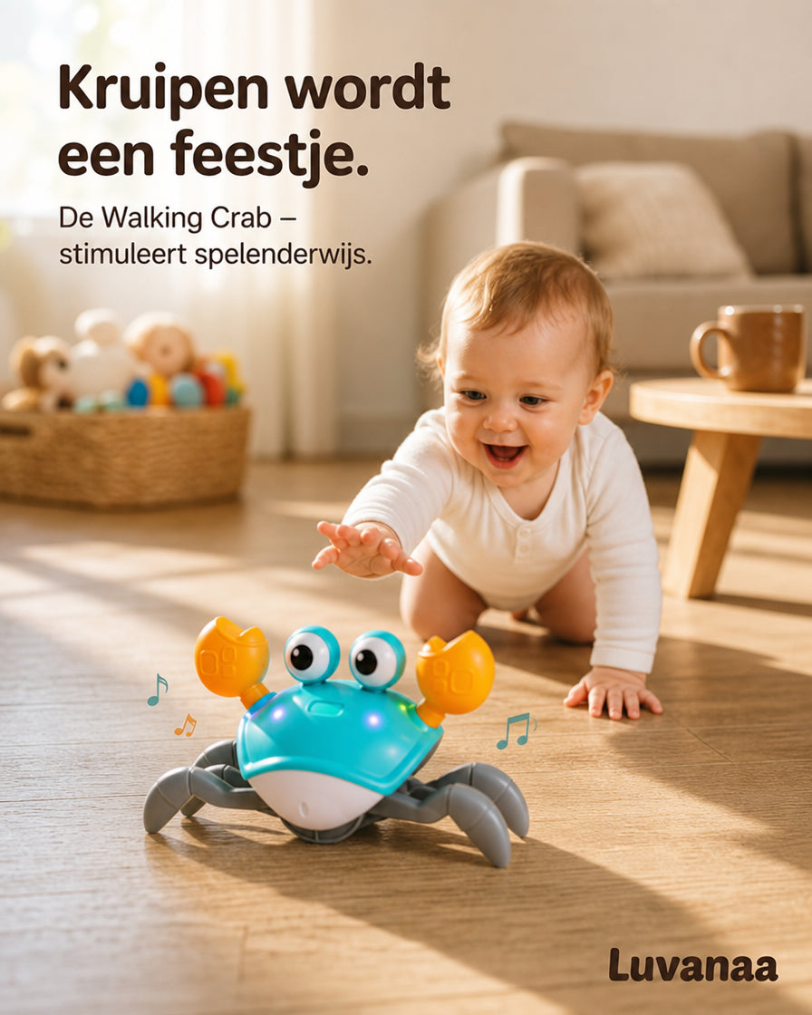 Walking Crab — Stimuleert Kruipen bij Baby's