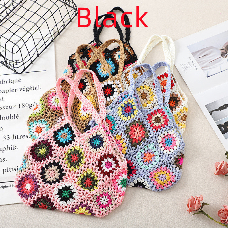 Sac creux vintage en crochet fait main