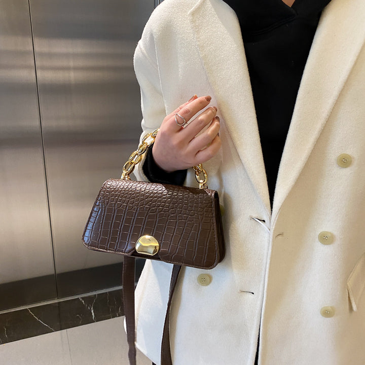 Sac messager rétro, petit sac carré simple