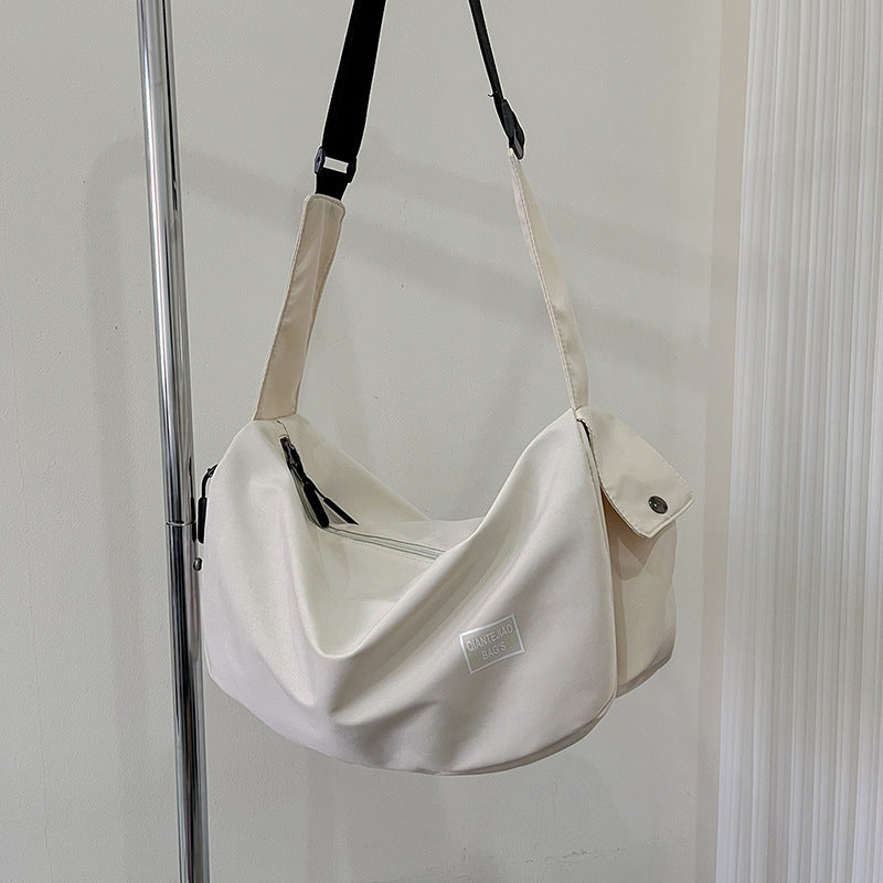 Sac à bandoulière en nylon décontracté et tendance, grande capacité, idéal pour le sport et les voyages