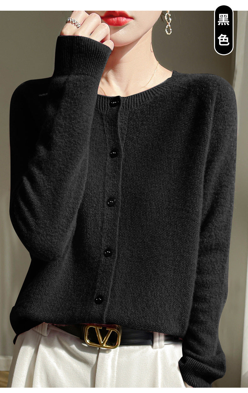 Cachemire Chic - Pull col rond élégant