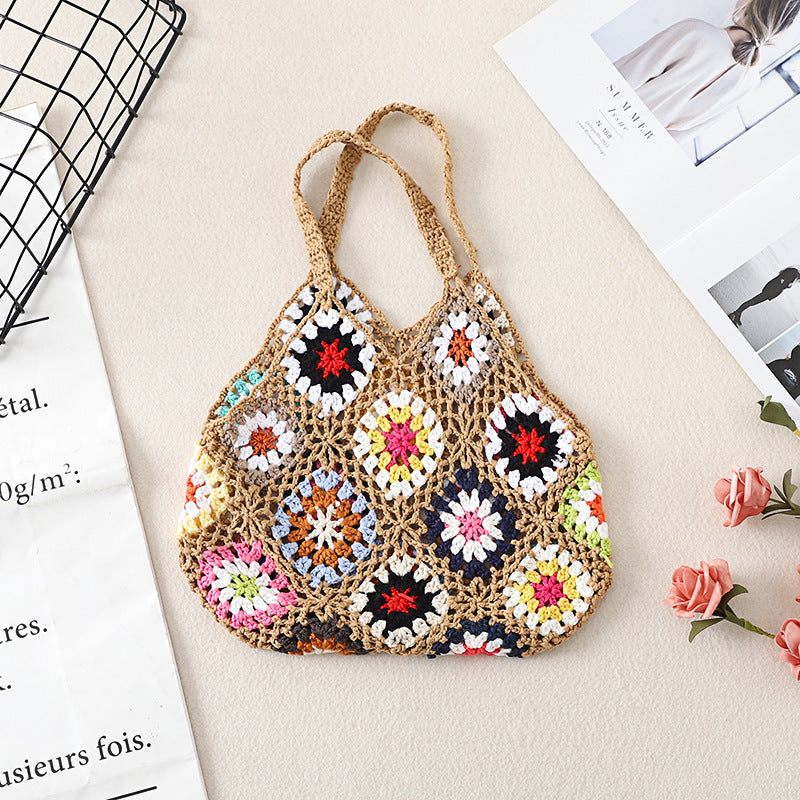 Sac creux vintage en crochet fait main