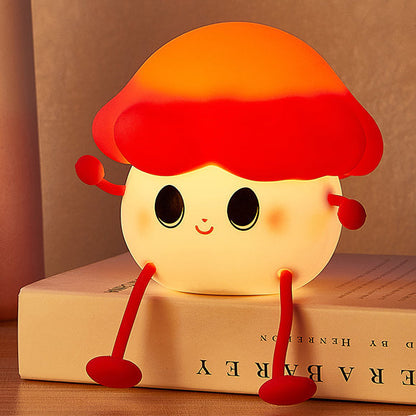 Schattige Paddenstoel Squishy Siliconen Nachtlamp - Perfect Cadeau voor Kinderen en Meisjes