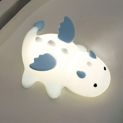 Huggwaii Squishy Silicone Schattige Baby Draak LED Nachtlamp - Perfect Cadeau voor Kinderen en Meisjes