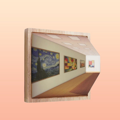3D Brilvrije Galerij Optische Illusie Wandlamp & Nachtlamp