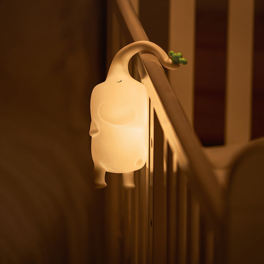 Huggwaii Squishy Siliconen Vliegend Olifant LED Nachtlamp - Perfect Cadeau voor Kinderen en Meisjes