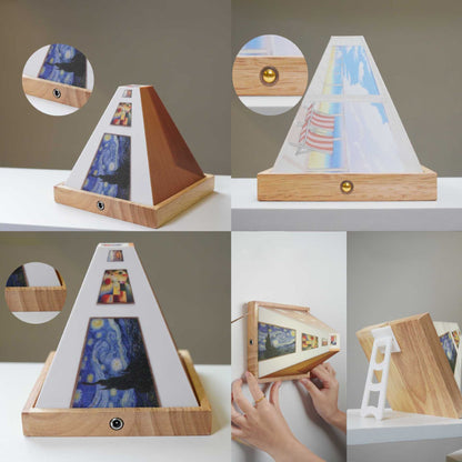 3D Brilvrije Galerij Optische Illusie Wandlamp & Nachtlamp