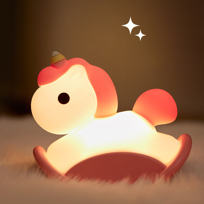 Huggwaii Eenhoorn Nachtlamp LED Squishy Tap Lamp Beste Cadeau voor Baby en Meisje