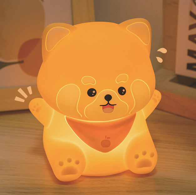 Squishy Silicone Wasbeer LED Nachtlamp - Perfect Cadeau voor Kinderen en Meisjes