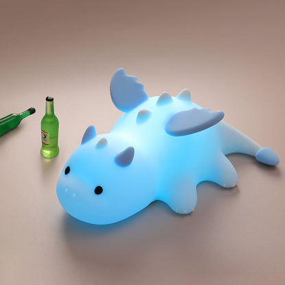 Huggwaii Squishy Silicone Schattige Baby Draak LED Nachtlamp - Perfect Cadeau voor Kinderen en Meisjes