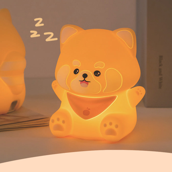 Squishy Silicone Wasbeer LED Nachtlamp - Perfect Cadeau voor Kinderen en Meisjes