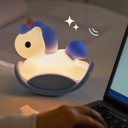 Huggwaii Eenhoorn Nachtlamp LED Squishy Tap Lamp Beste Cadeau voor Baby en Meisje
