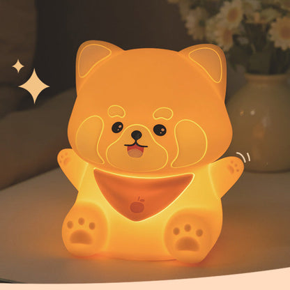 Squishy Silicone Wasbeer LED Nachtlamp - Perfect Cadeau voor Kinderen en Meisjes