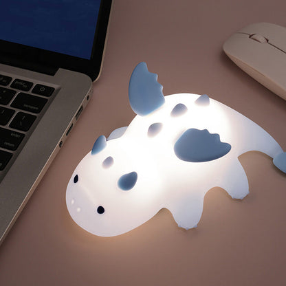 Huggwaii Squishy Silicone Schattige Baby Draak LED Nachtlamp - Perfect Cadeau voor Kinderen en Meisjes