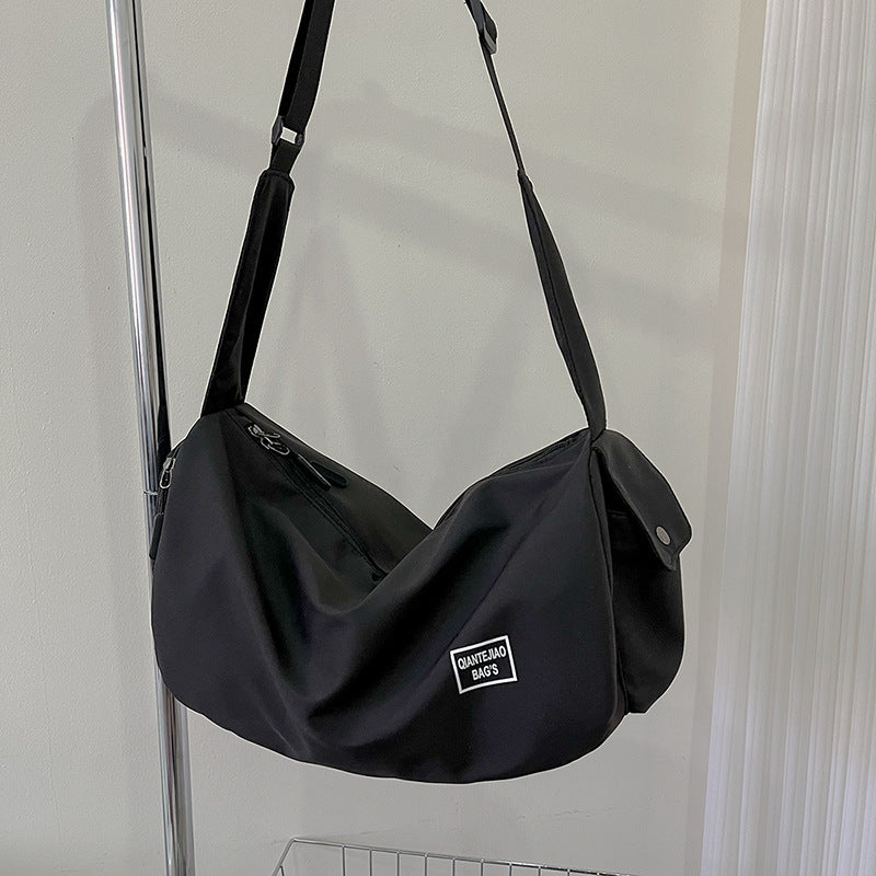 Sac à bandoulière en nylon décontracté et tendance, grande capacité, idéal pour le sport et les voyages