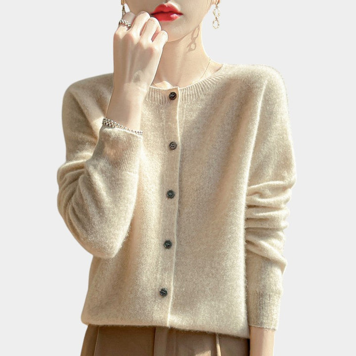 Cachemire Chic - Pull col rond élégant