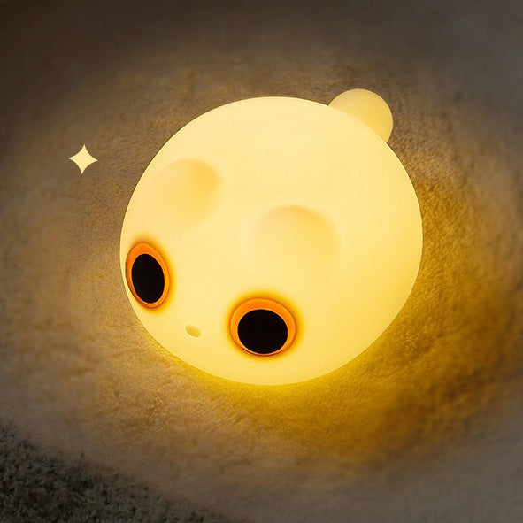 Huggwaii Oranje Kat LED Squishy Tap Tap Nachtlamp