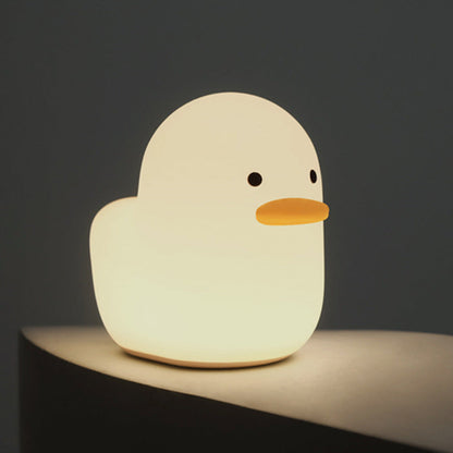 Huggwaii Squishy Silicone Eend LED Nachtlamp - Perfect Cadeau voor Kinderen en Meisjes