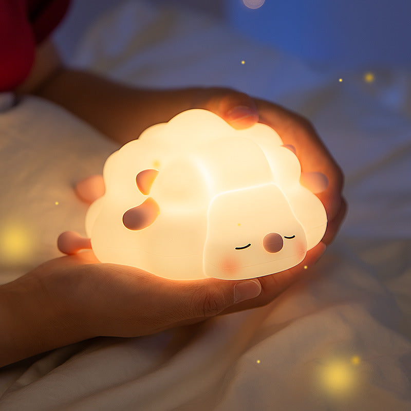Huggwaii Kleine Schapen LED Squishy Tap Tap Nachtlamp