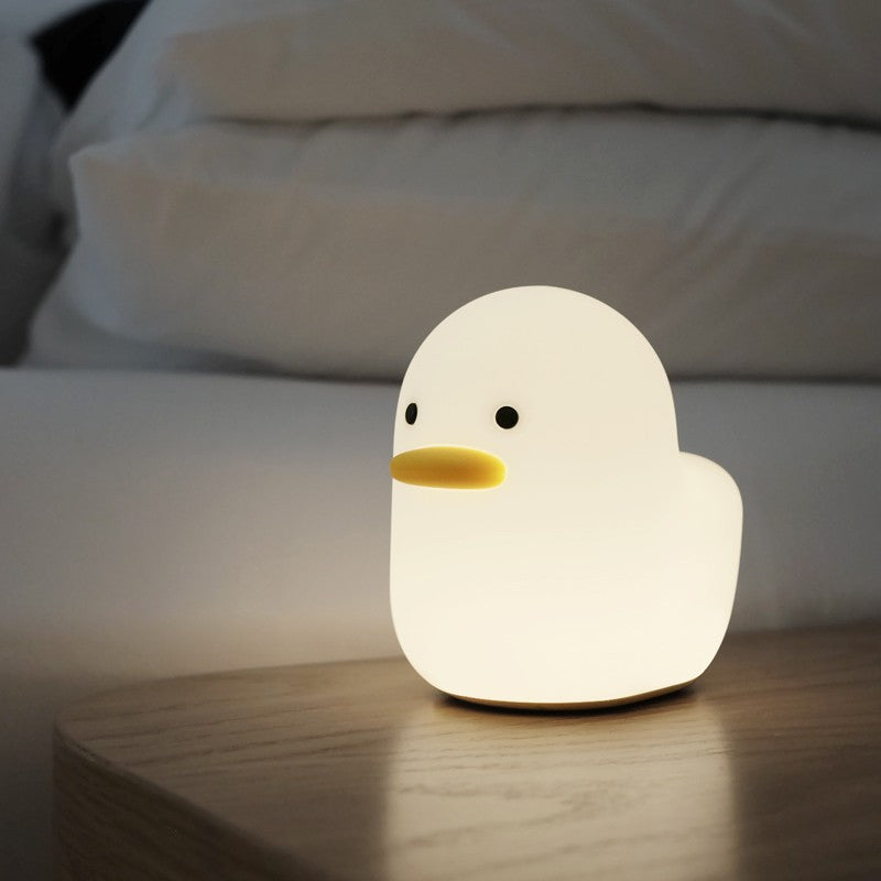 Huggwaii Squishy Silicone Eend LED Nachtlamp - Perfect Cadeau voor Kinderen en Meisjes