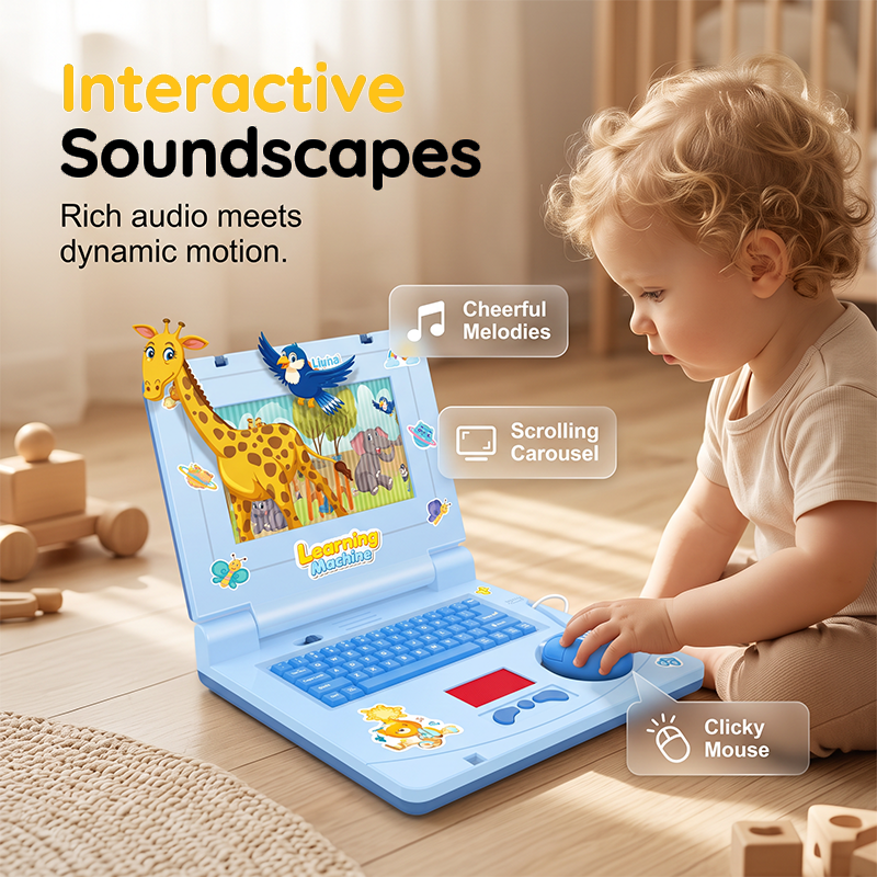🧸 56% KORTING ✨ Interactieve Kinderlaptop – Leerzaam & Leuk💻