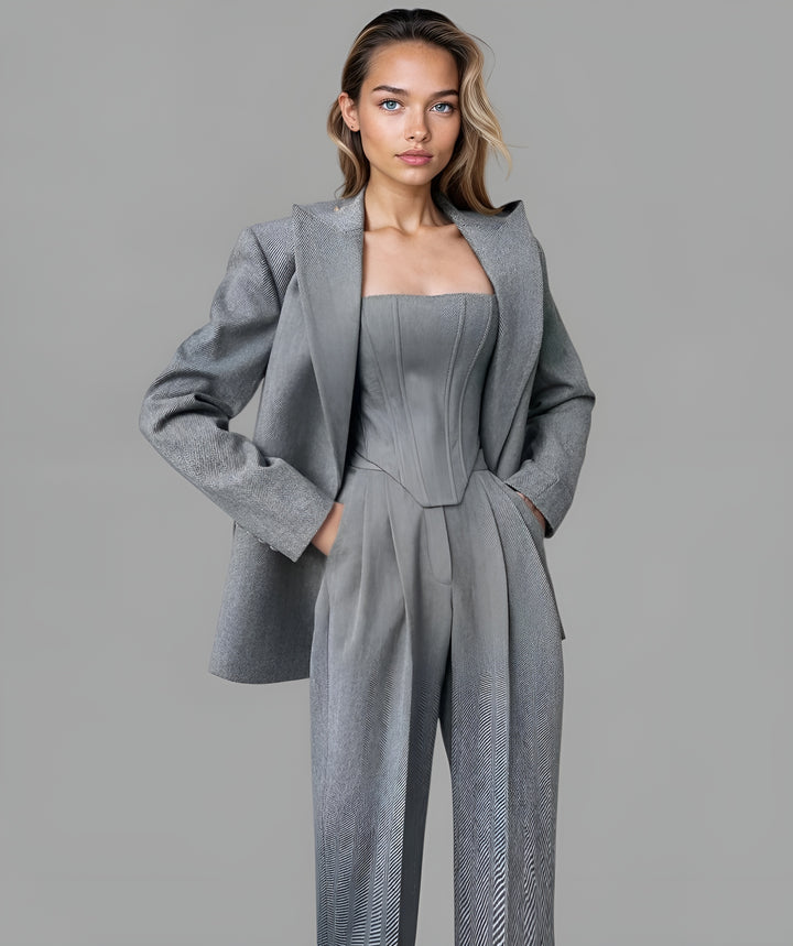 Ensemble 3 pièces avec blazer offert
